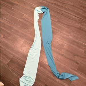 Blue and Light Blue Wrap cross top